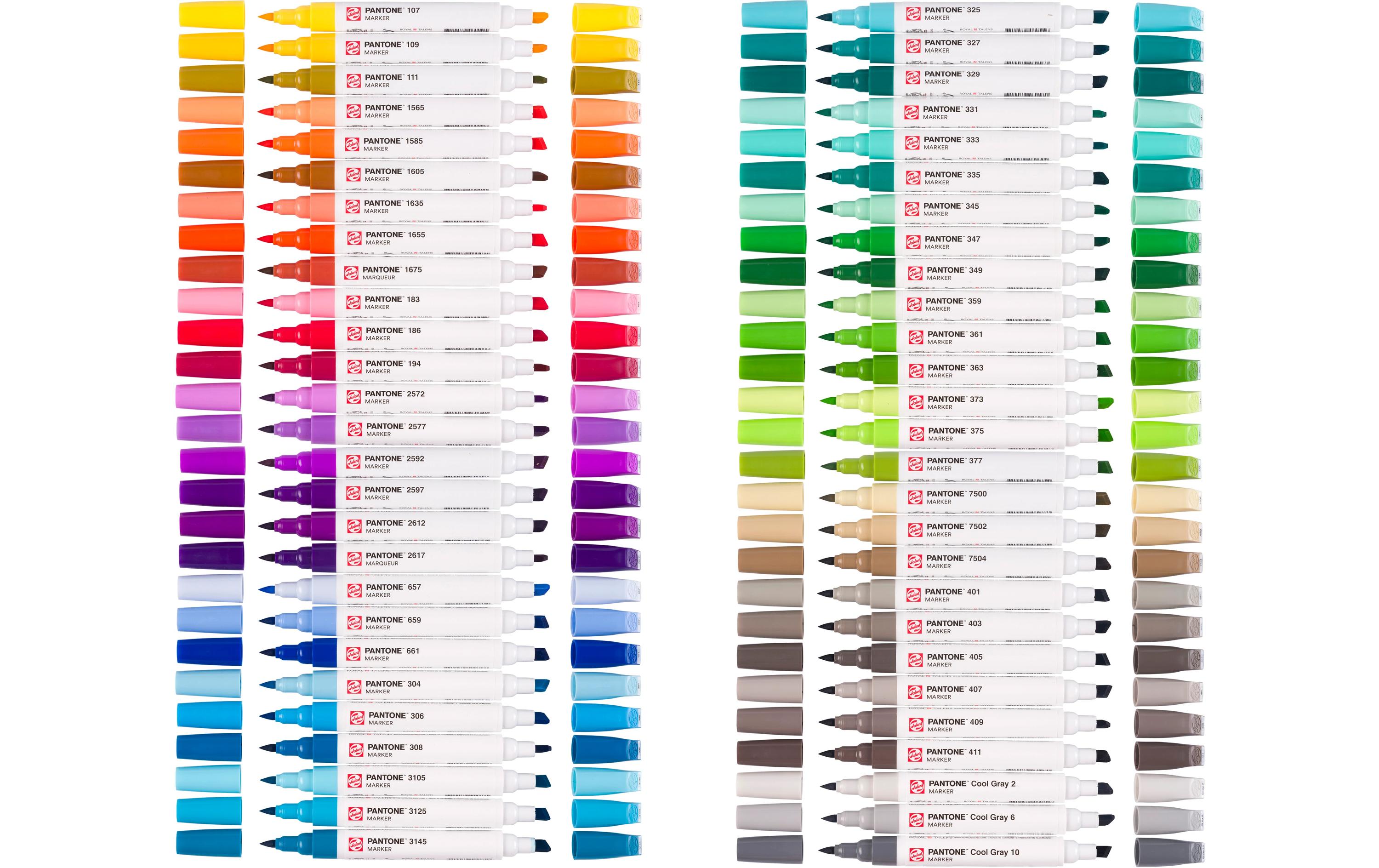 Talens Pantone Marker Set additional 54 Stück