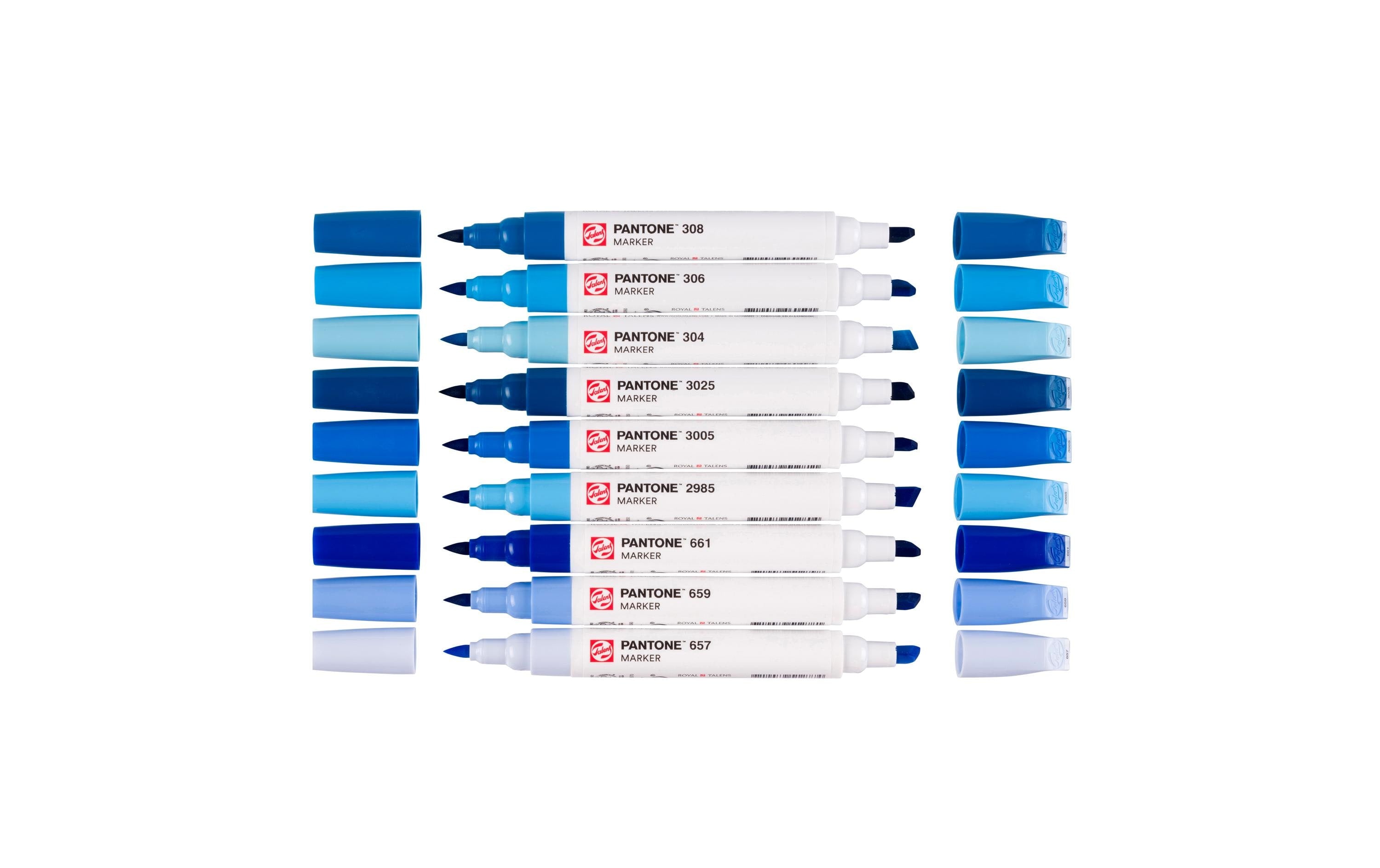 Talens Pantone Marker Set blue 9 Stück