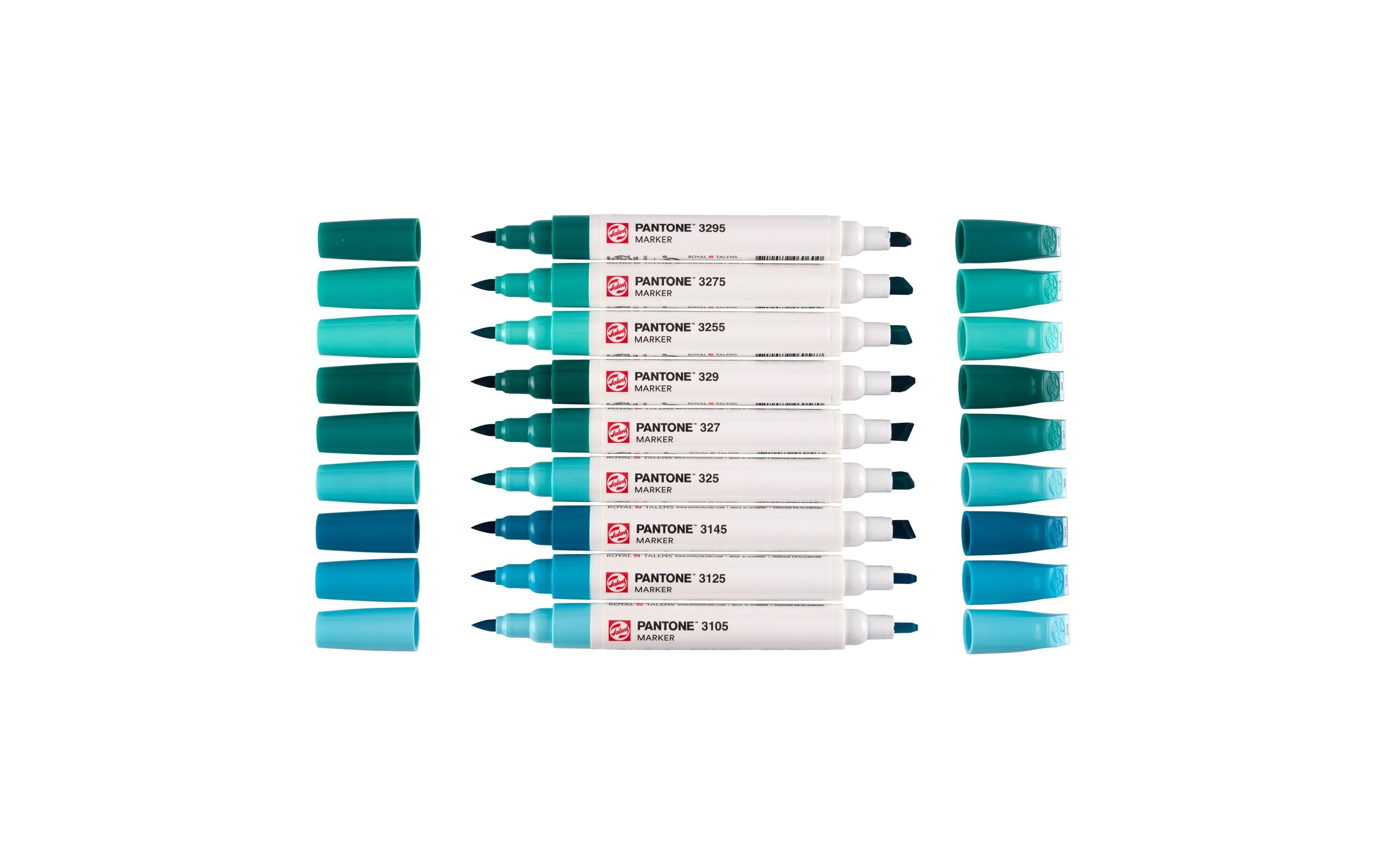 Talens Pantone Marker Set blue green 9 Stück