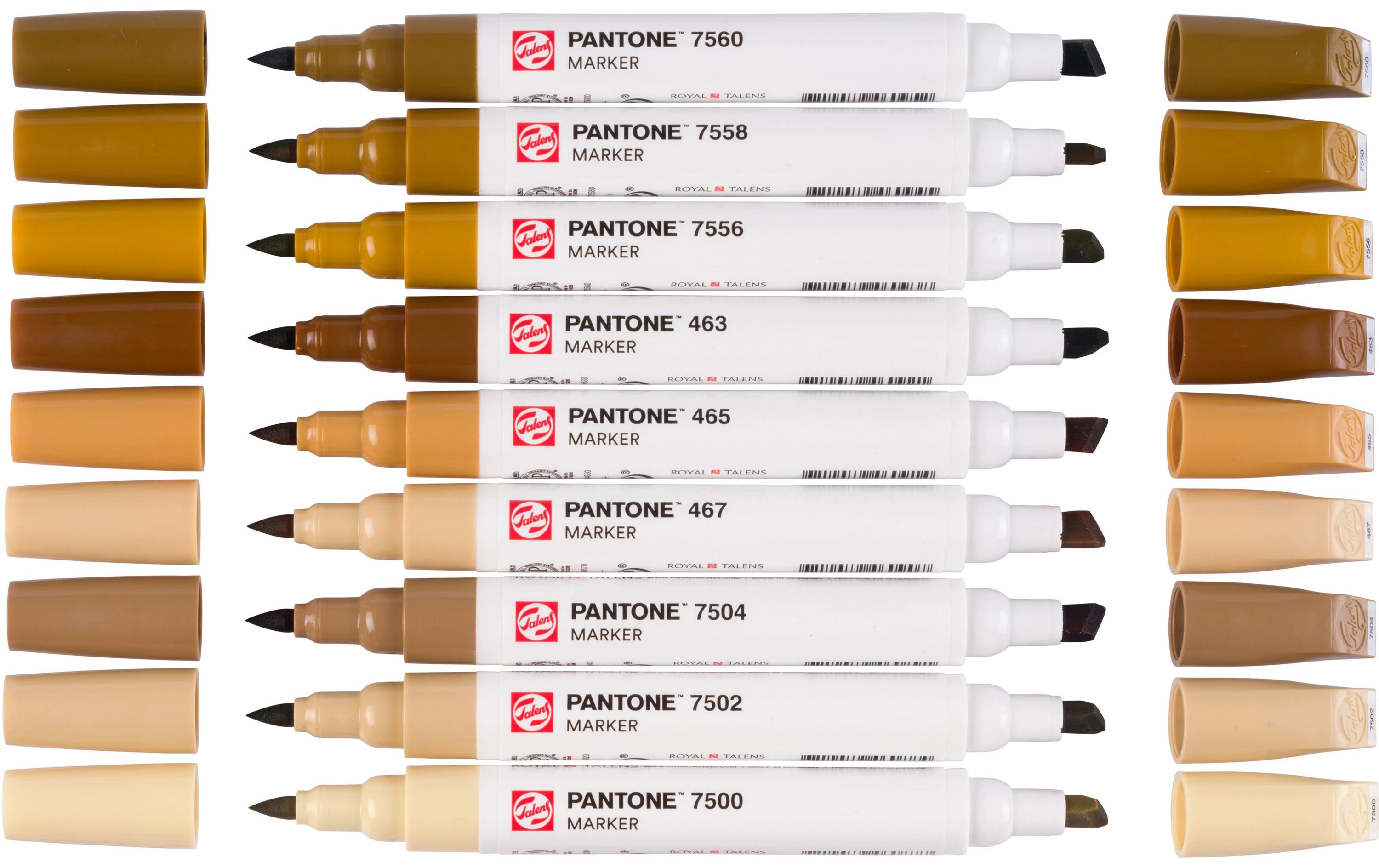 Talens Pantone Marker Set brown 9 Stück