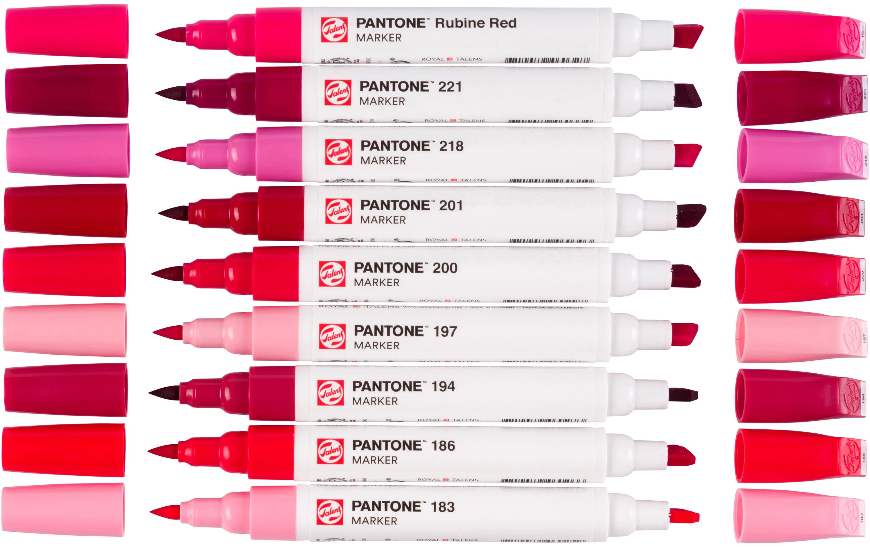Talens Pantone Marker Set cool red 9 Stück