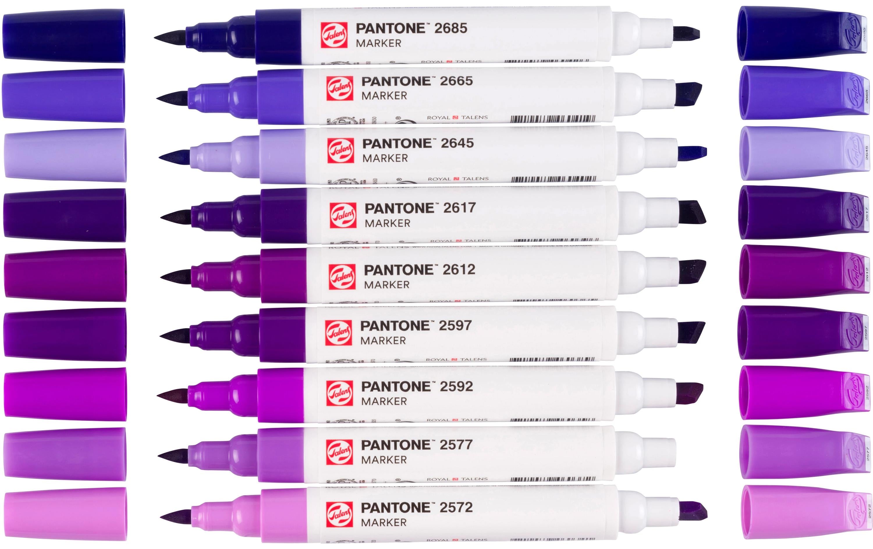 Talens Pantone Marker Set purple 9 Stück