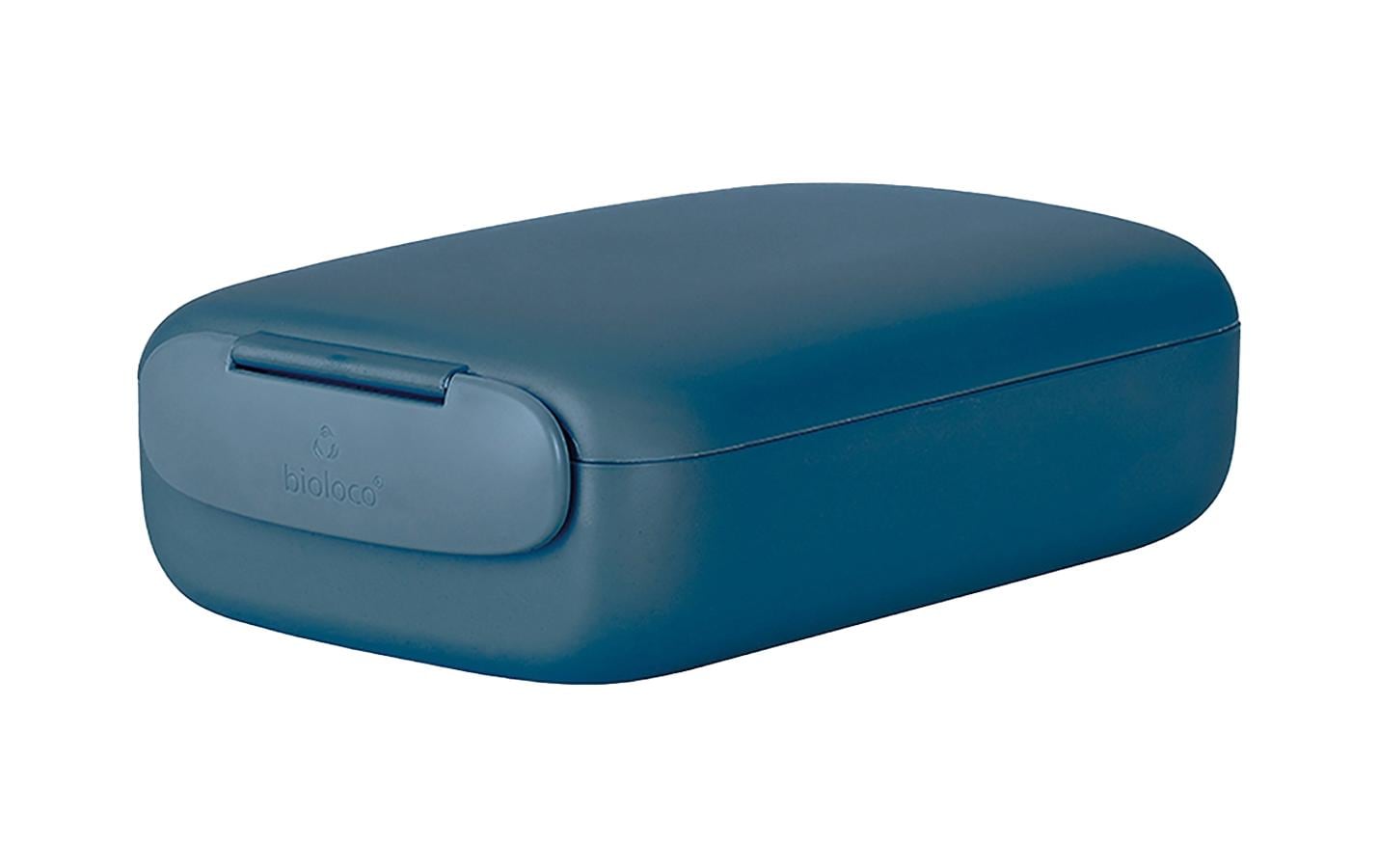 bioloco Lunchbox rectangle -Midnight 13x19.5x6cm, graublau