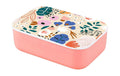bioloco Lunchbox Classic - Flowers 12x17x5cm, mit Abtrennung
