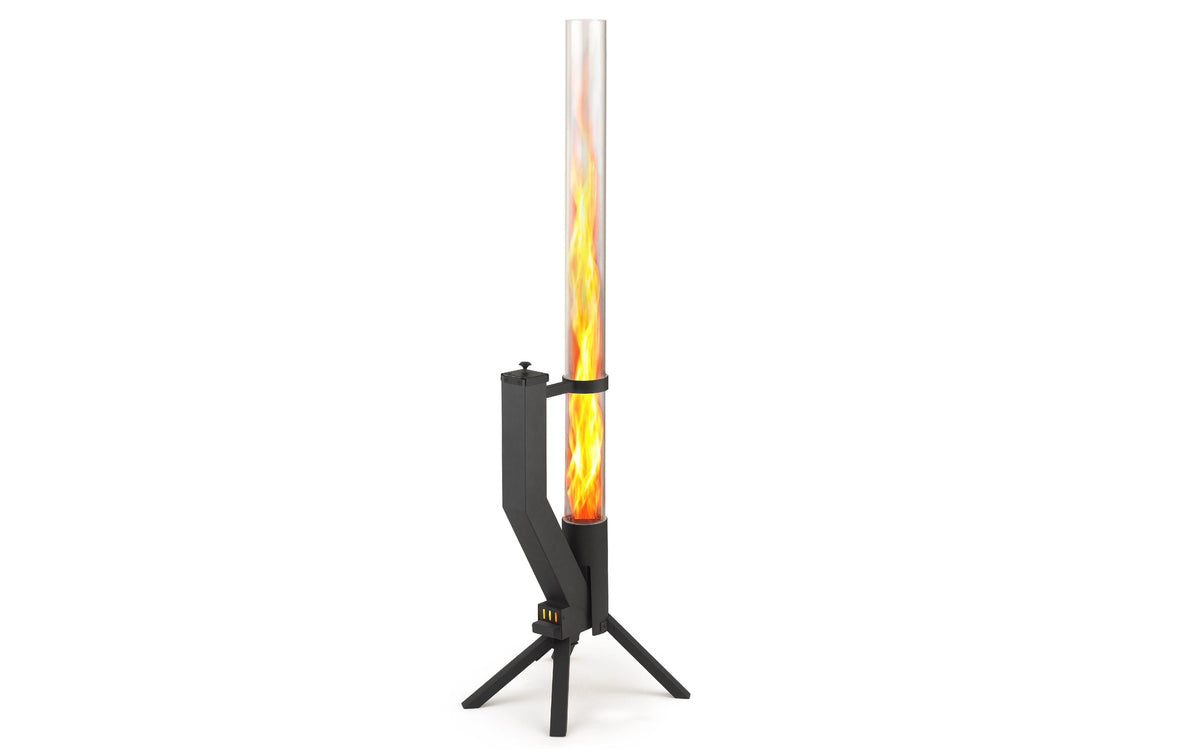 Gardenflare Klassik Feuerrohr schwarz pulverbeschichtet