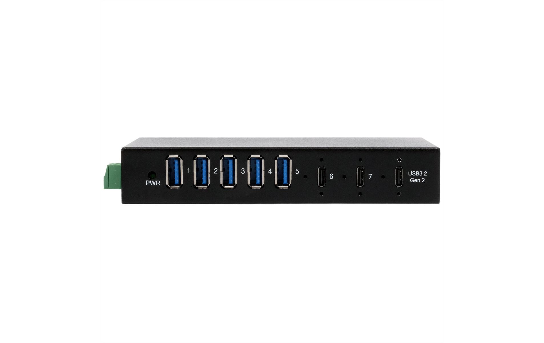 EXSYS EX-12297HMS, 7x USB3.2, Metall HUB 15KV ESD, 2xUSB-C, 5xUSB-A