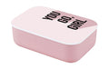 bioloco Lunchbox Classic - You go girl 12x17x5cm, mit Abtrennung