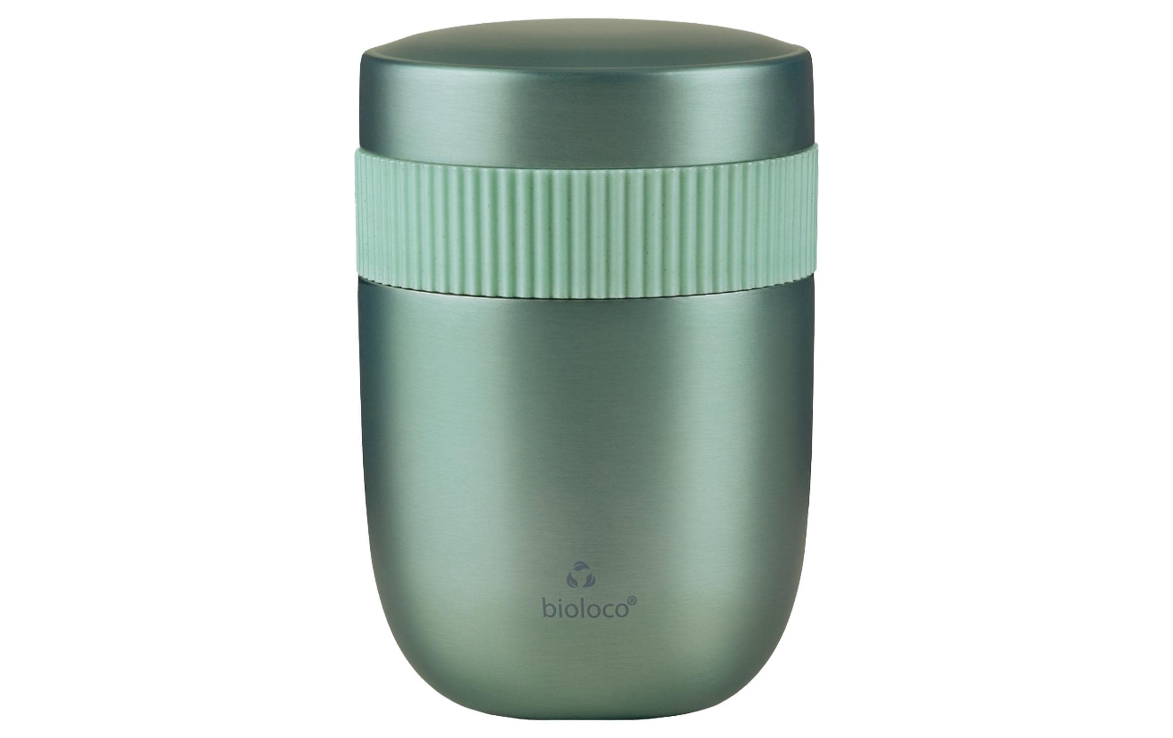 bioloco Lunchpot Edelstahl Sky-Sage 420ml + 200ml, mit 2 separaten Behälter