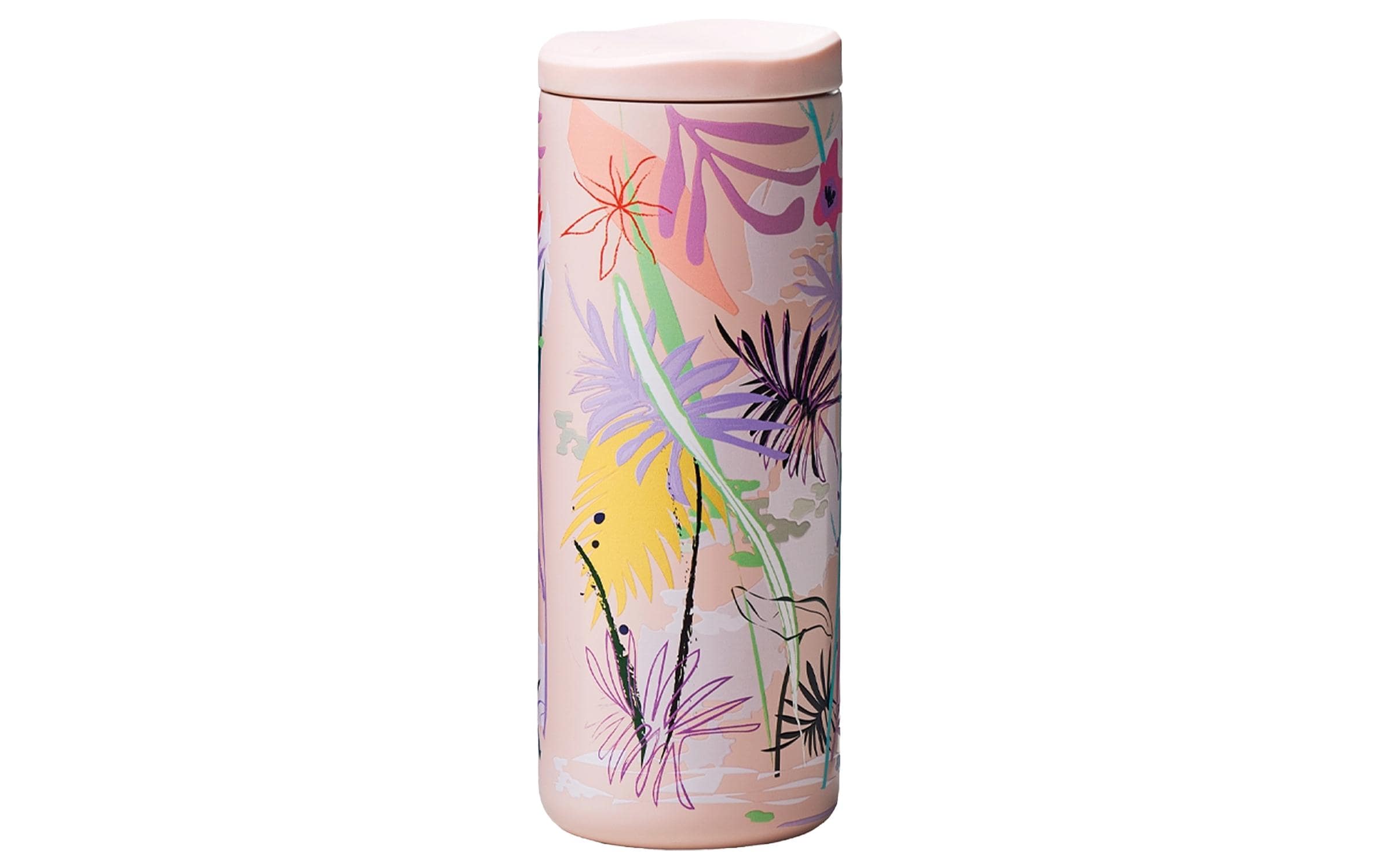bioloco Thermo Kaffeebe. Neo-Marsh flowers 350ml, Edelstahl, PP Deckel Lock Funktion