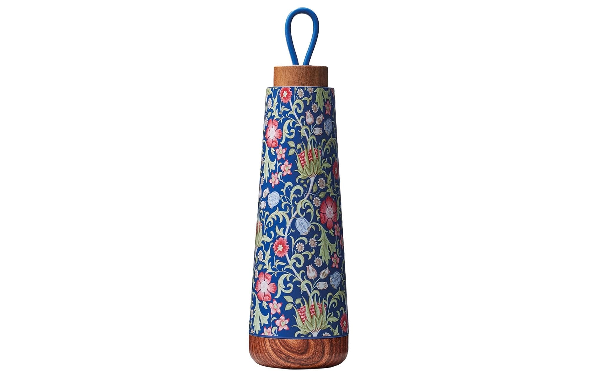 bioloco Thermoflasche Loop-Virginia 500ml , Edelstahl, Holzdeckel