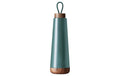 bioloco Thermoflasche Loop-Dark sage 500ml , Edelstahl, Holzdeckel