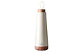 bioloco Thermoflasche Loop-Pearl 500ml , Edelstahl, Holzdeckel