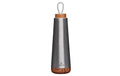 bioloco Thermoflasche Loop-Silver 500ml , Edelstahl, Holzdeckel