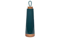 bioloco Thermoflasche Loop-Petrol 500ml , Edelstahl, Holzdeckel