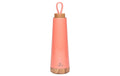 bioloco Thermoflasche Loop-Coral 500ml , Edelstahl, Holzdeckel