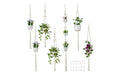 relaxdays Blumenampel Makramee 7er Set