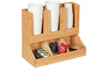 relaxdays Kaffee-Organizer Bambus, 6 Fächer