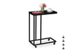 relaxdays Beistelltisch MDF, Schwarz