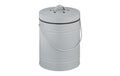 relaxdays Komposteimer mit Geruchsfilter 5 Liter, Silber