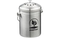relaxdays Komposteimer mit Geruchsfilter 5 Liter, Silber