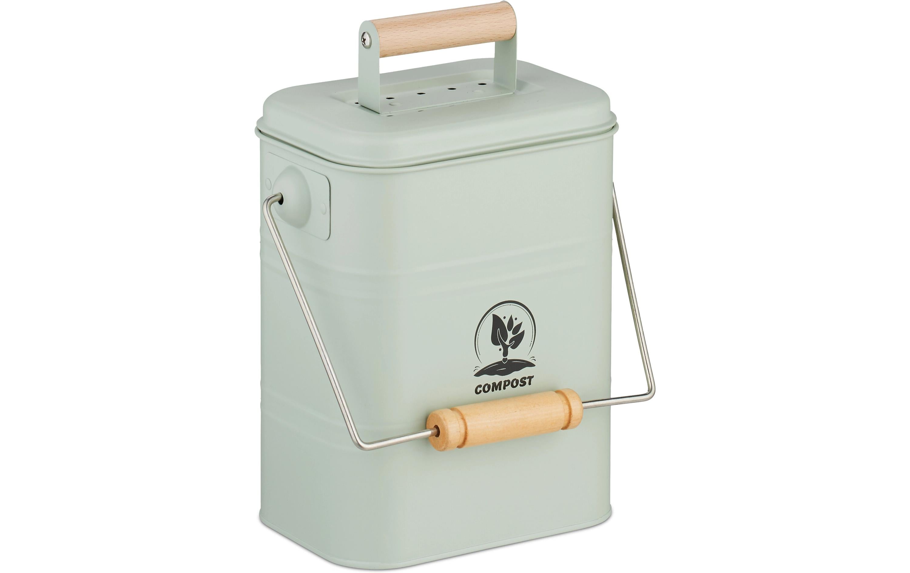 relaxdays Komposteimer 3.5 Liter, Grün