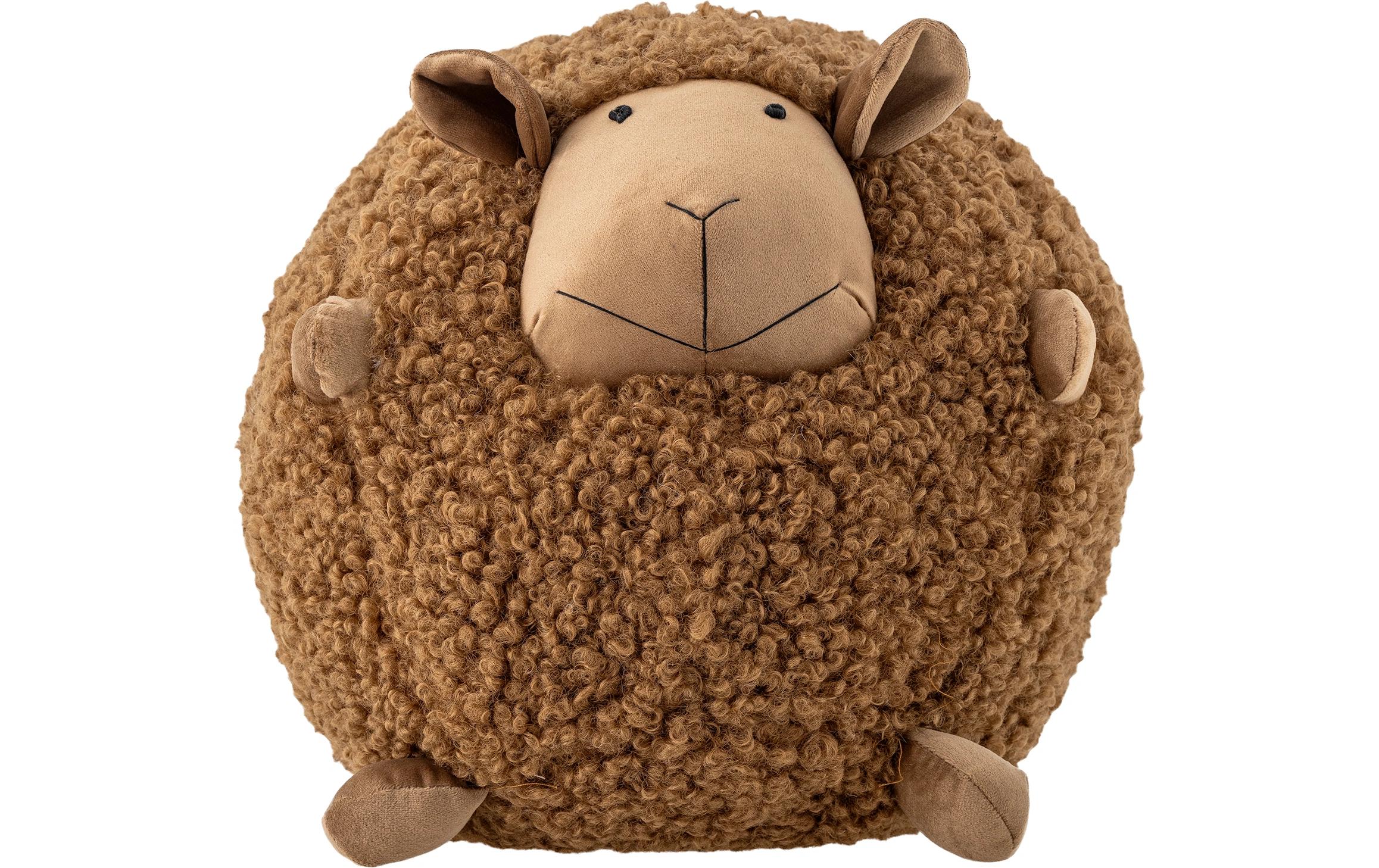 Bloomingville Plüschtier Schaf Rubert Braun, 31x28 cm (DxH), Polyester
