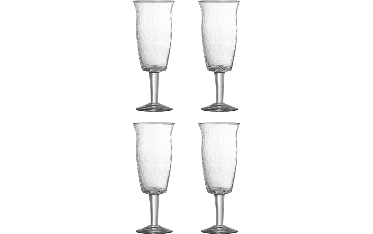 Bloominville Rotweinglas Asha, 4er Set 7.5x20 cm (DxH), recyceltes Glas