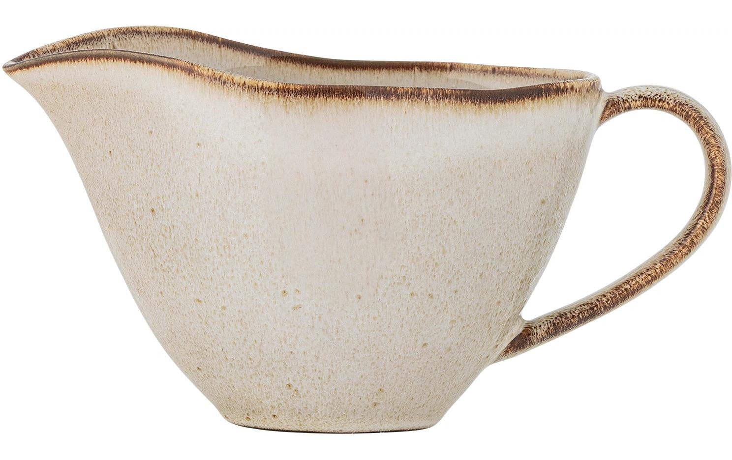 Bloomingville Sauciere Sandrine, Nature 20x10.5x8 cm (BxHxT), Steingut