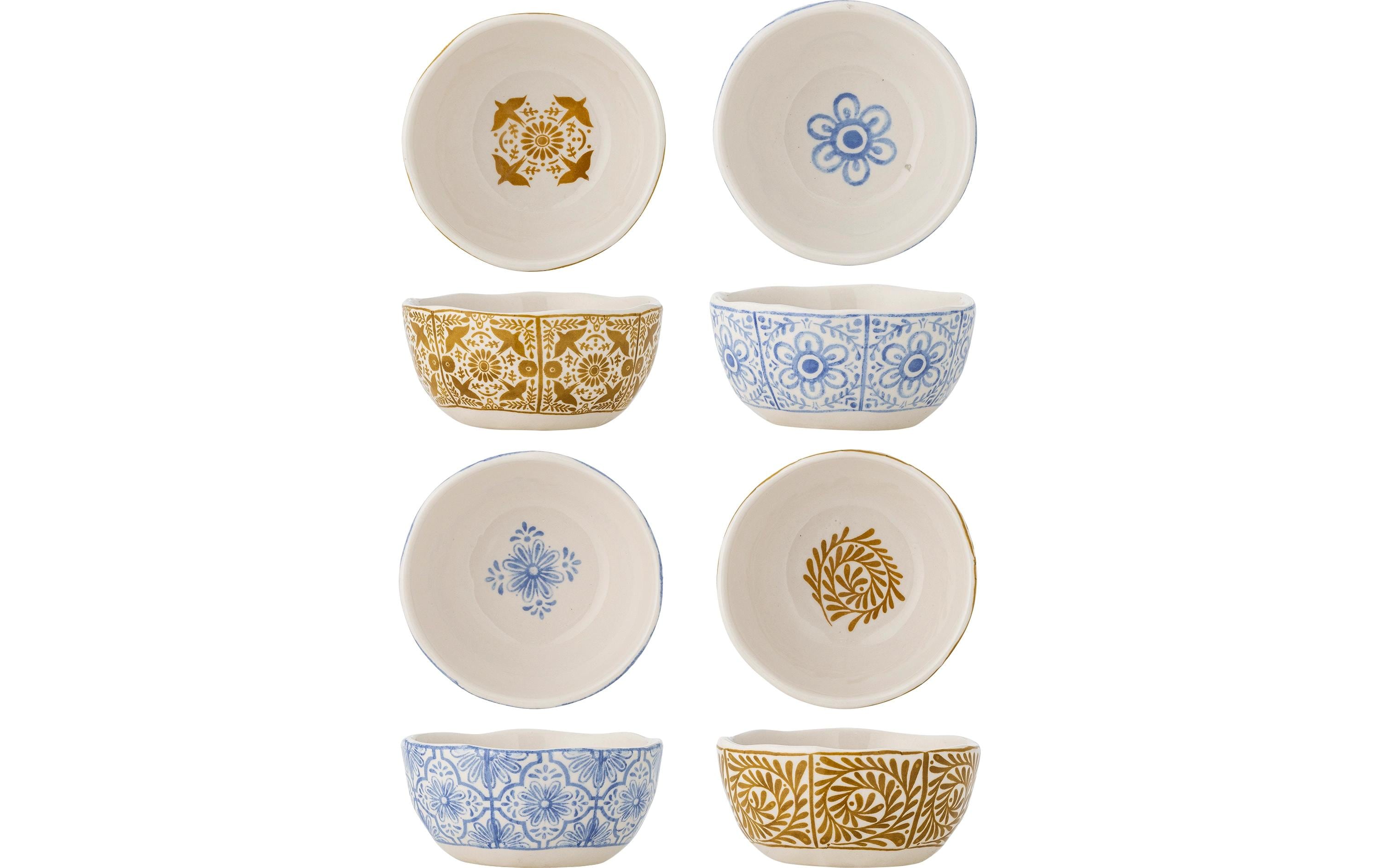 Bloomingville Schalen Milton, 4er Set 10.5x5 cm, Steingut
