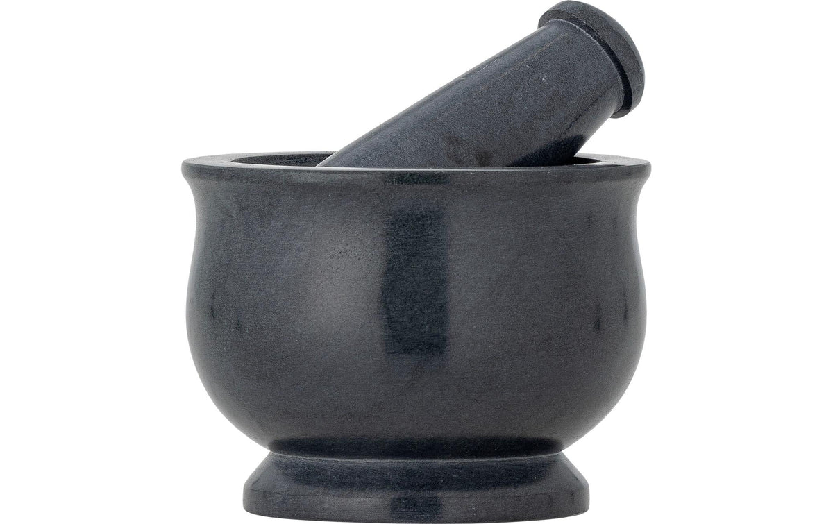 Bloomingville Mörser mit Stössel Aprilla 10x7.5 cm (DxH), Stössel 3x9.5cm,Speckstein