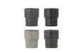 Bloomingville Tassen Ewan, 4er Set 7.5x9 cm (DxH), Steingut