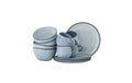 Bloomingville Geschirrset Sandrine,12teilig Blau, Steingut, 8.5x8/15x8/22x2cm (DxH)
