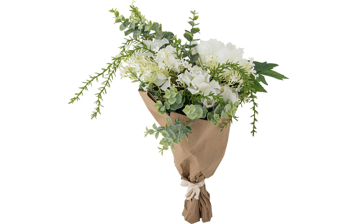 Bloomingville Blumenstrauss Lustre, Weiss 23x43 cm (DxH), Kunstblumen