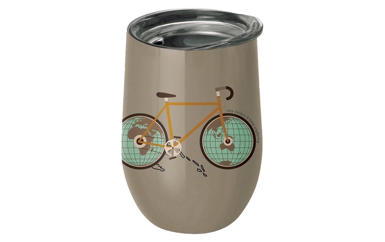 bioloco Thermobecher Office-World traveller 420ml, Edelstahl, Titandeckel
