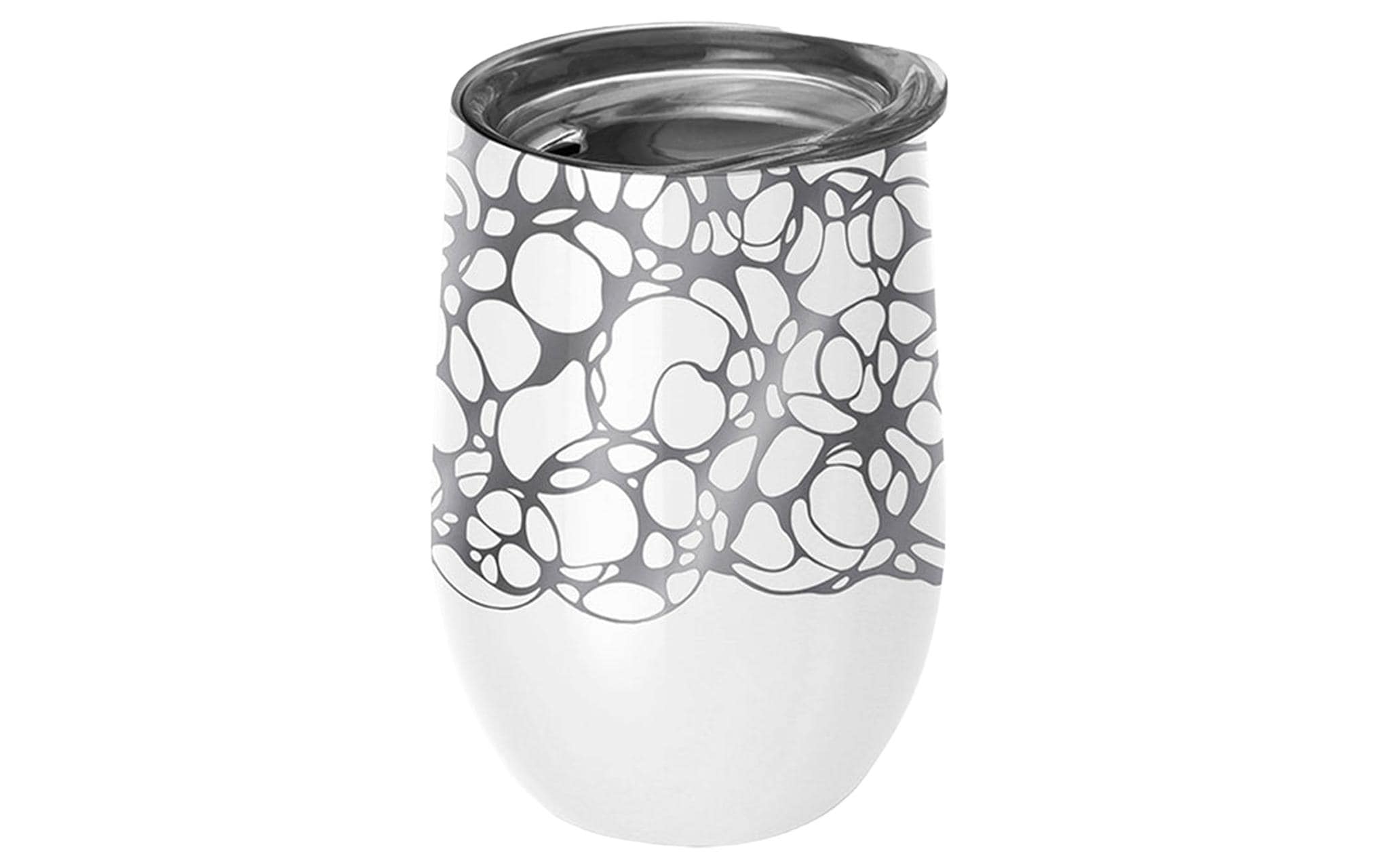 bioloco Thermobecher Office-Silver Swell 420ml, Edelstahl, Titandeckel