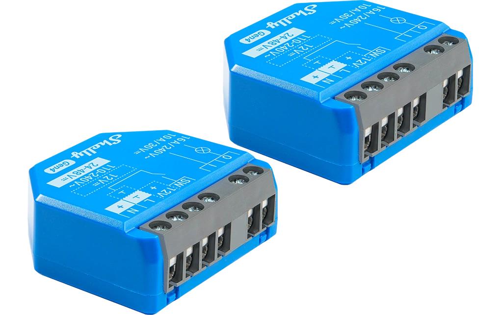 Shelly Plus 1 Gen4 WiFi-Switch WLAN Schaltaktor, 16 A, Bluetooth, Matter