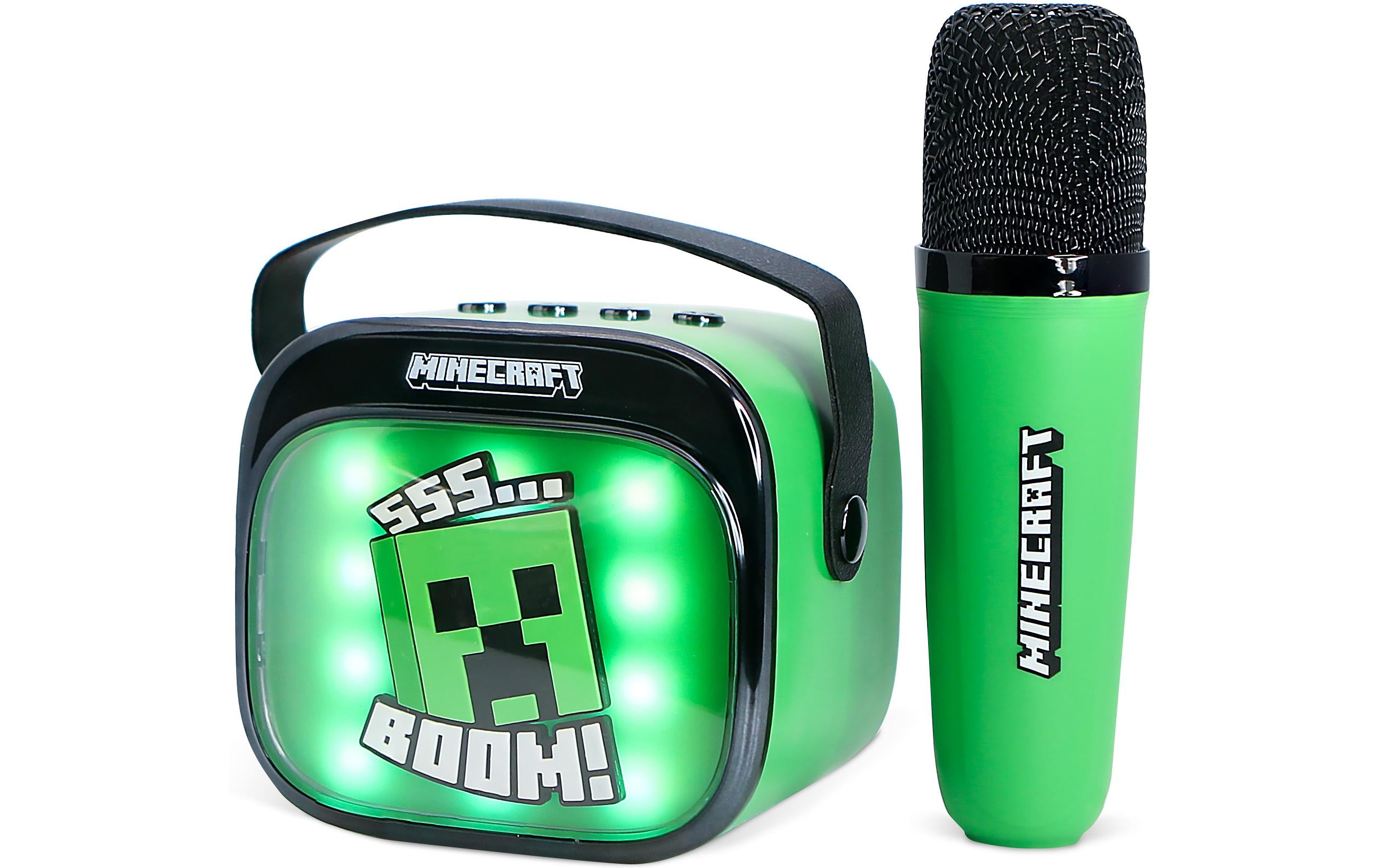 OTL Minecraft Karaoke Speaker + Microphon Kindergerecht, Bluethooth