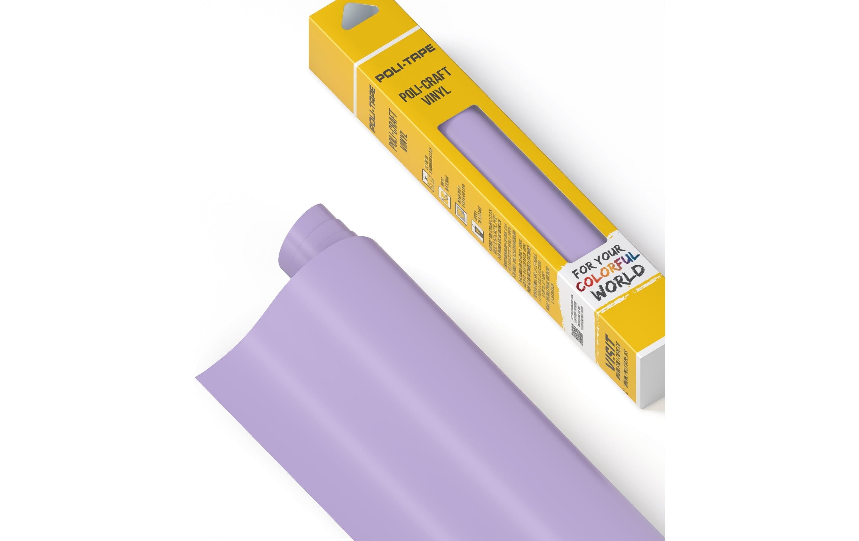 Poli-Tape Vinylfolie Permanent Hellviolett matt, 30,5 cm x 183 cm