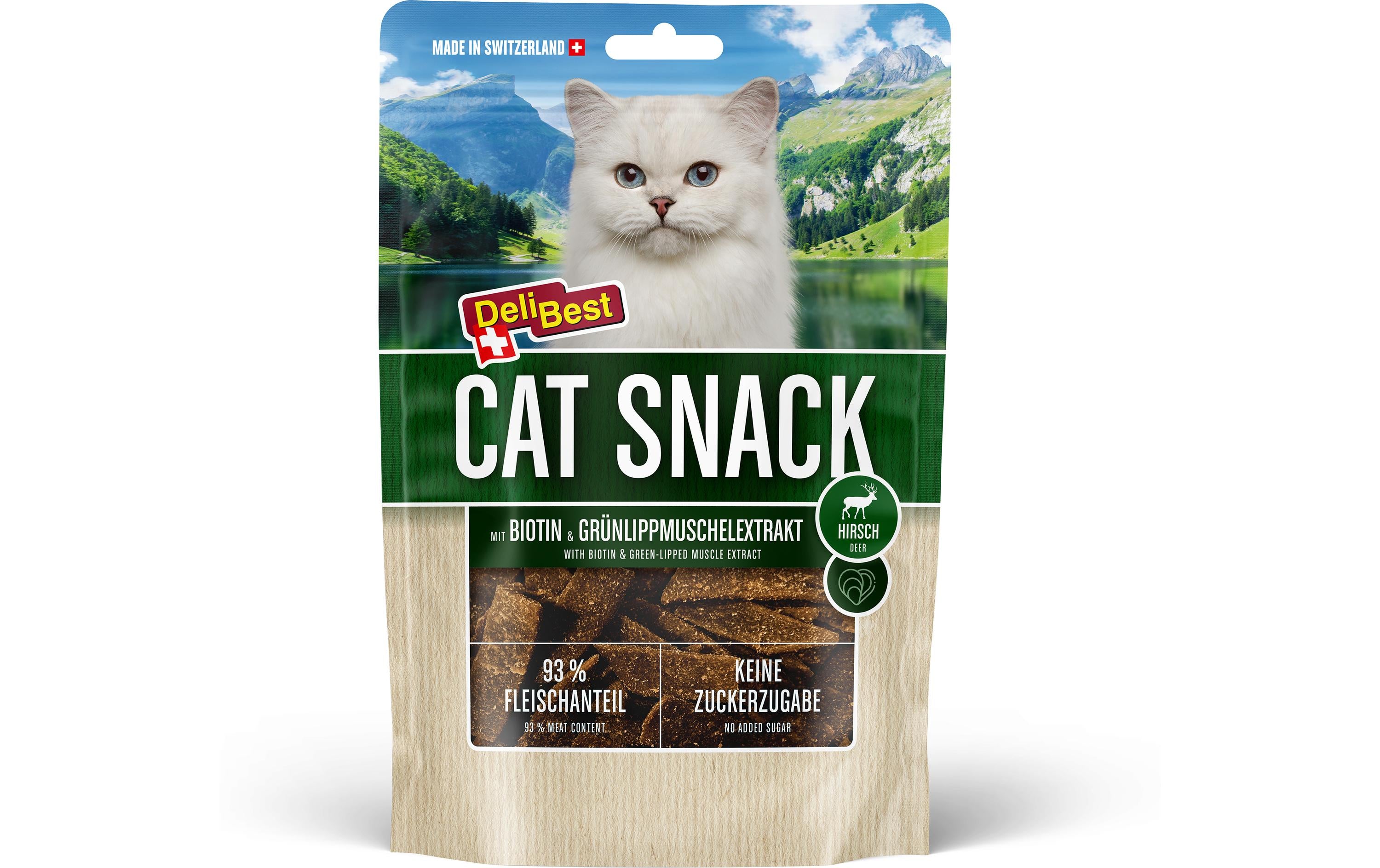 DeliBest Cat Snacks aus Hirschfleisch 50g