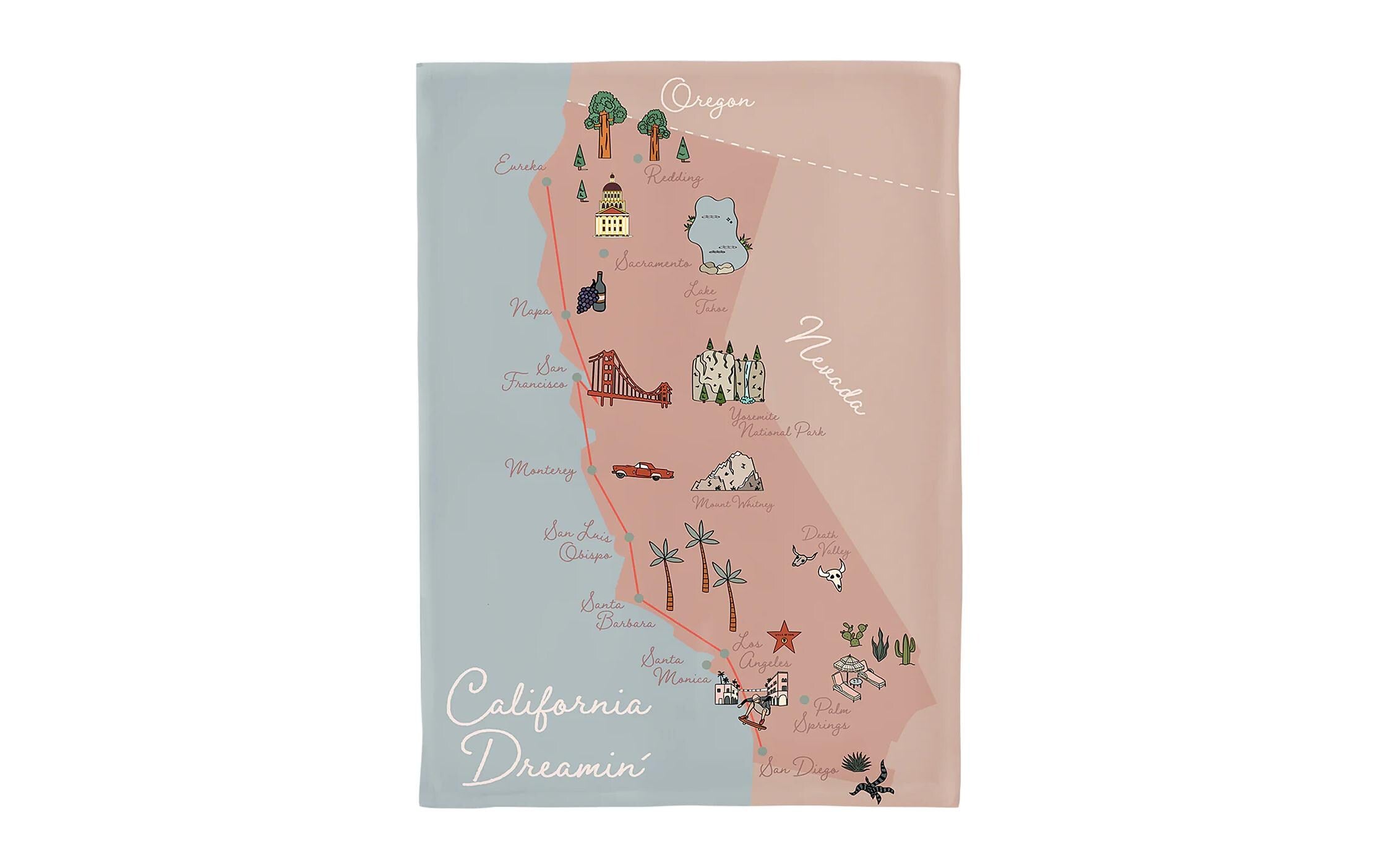 ChicMic kitchen towel - California Dreamin Baumwolle, 50 x 70cm