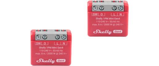 Shelly 1PM Mini Gen4 WiFi-Switch WLAN Schalt-Messaktor, 8 A, Bluetooth