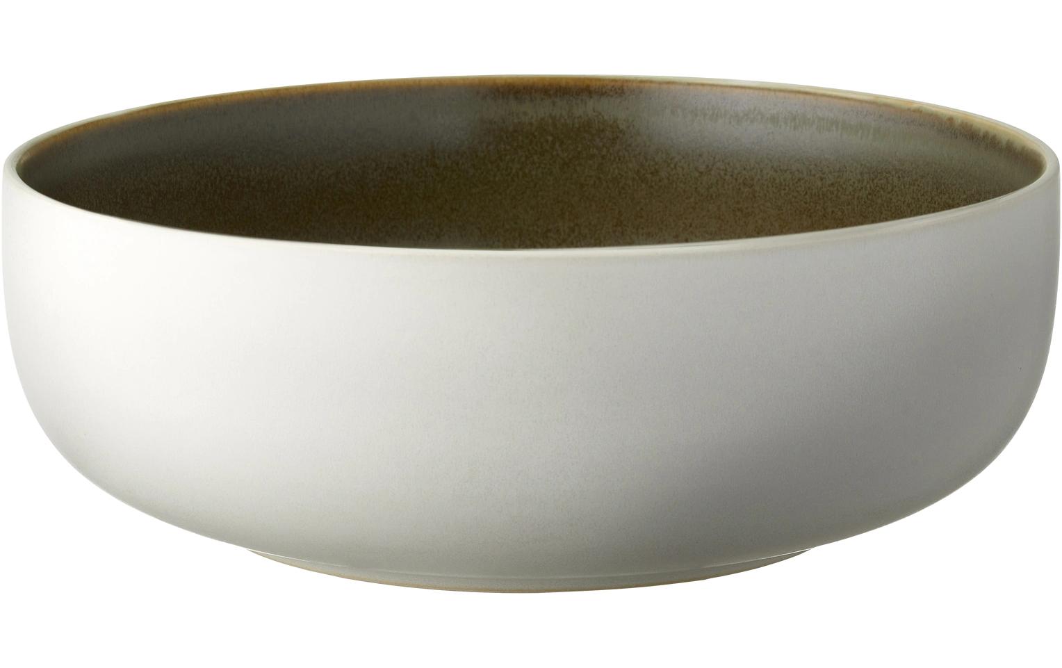 Studio R Salatschüssel North 25 cm Matte white/Matte moss