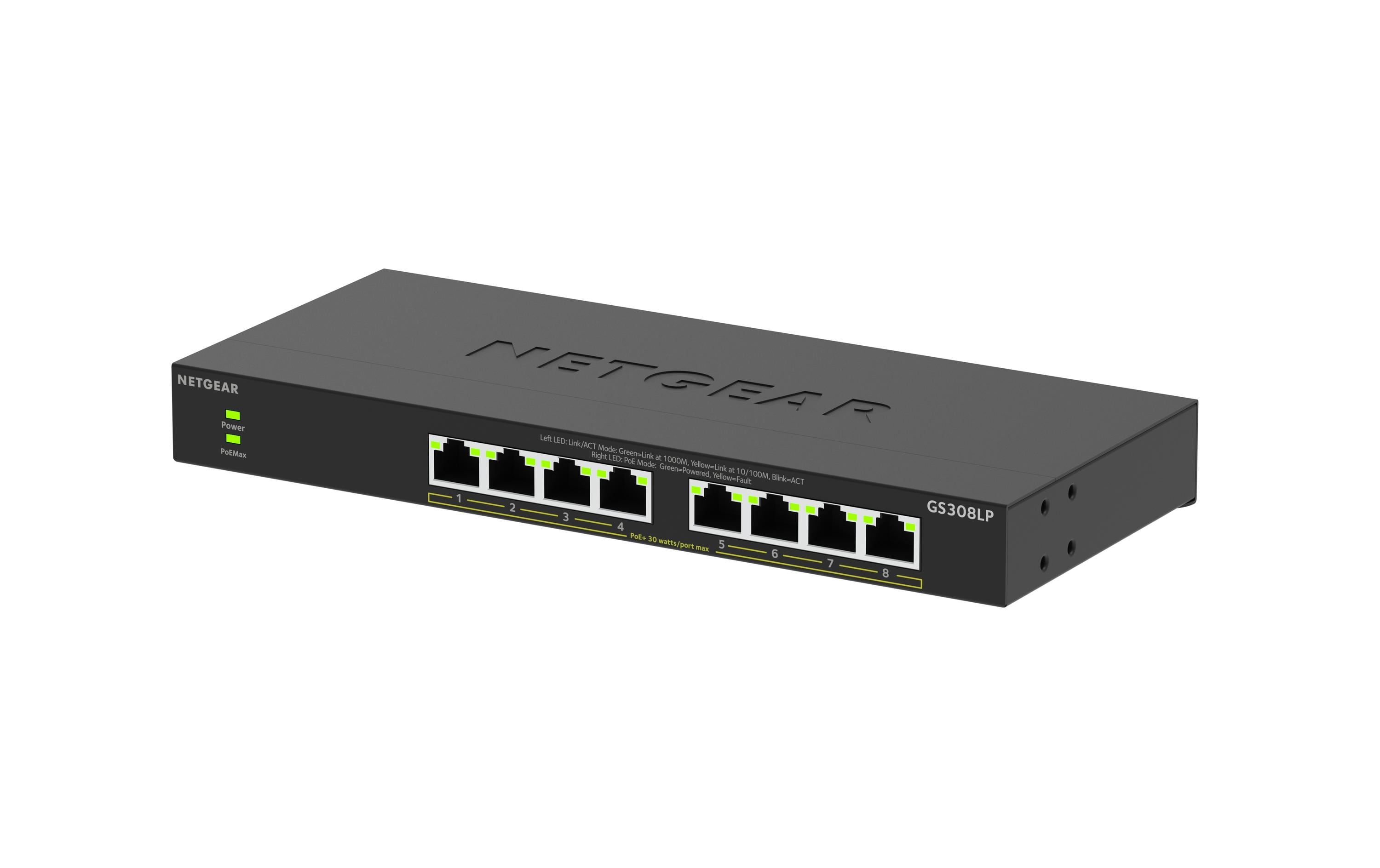 Netgear GS308LP:  8 Port Switch