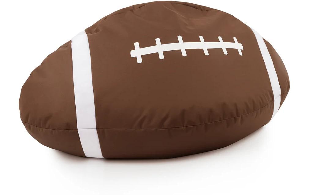 Lumaland Sitzsack 300 Liter Football 160x80cm Braun/Weiss