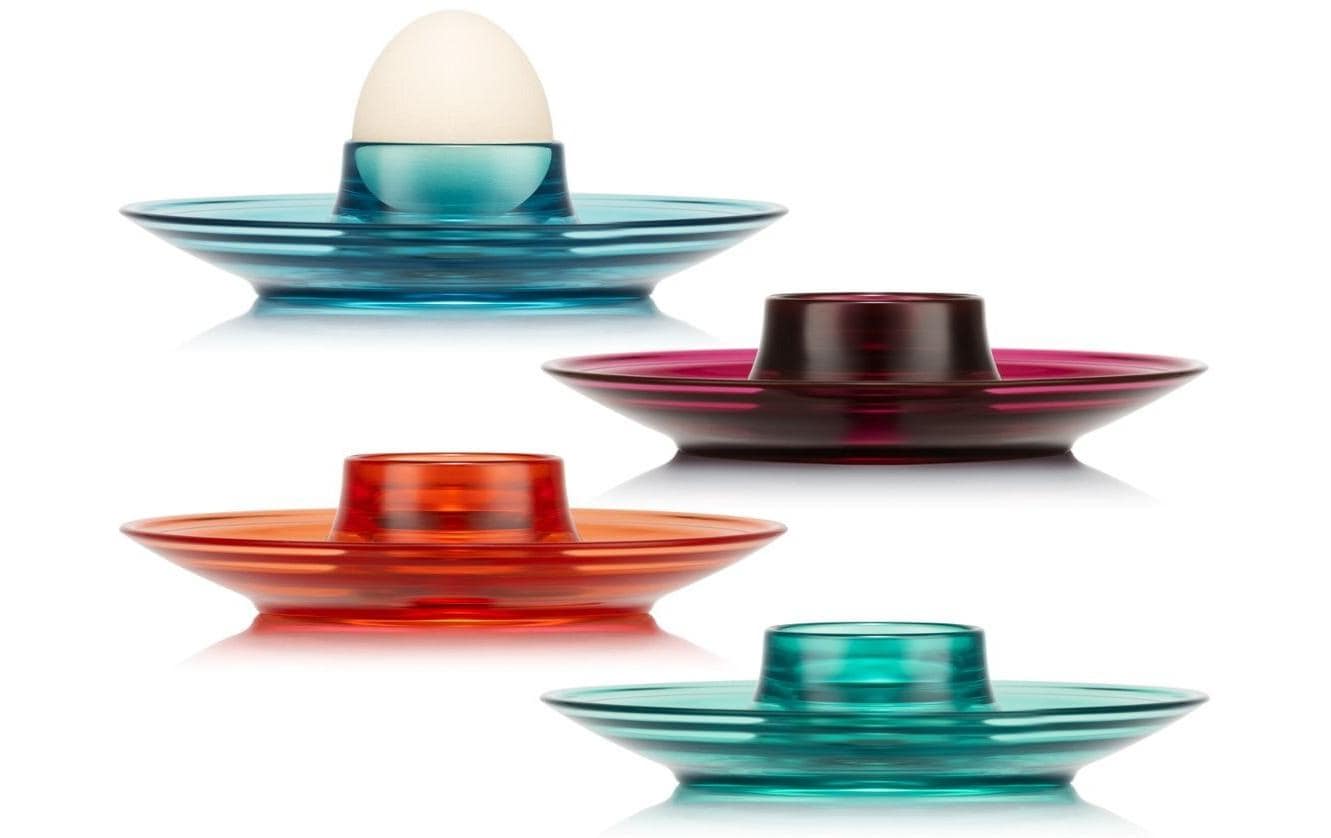 Bodum Chesna Eierbecher Set Color Mix 4 Cranberry, Bright Coral, Green, Ice blue