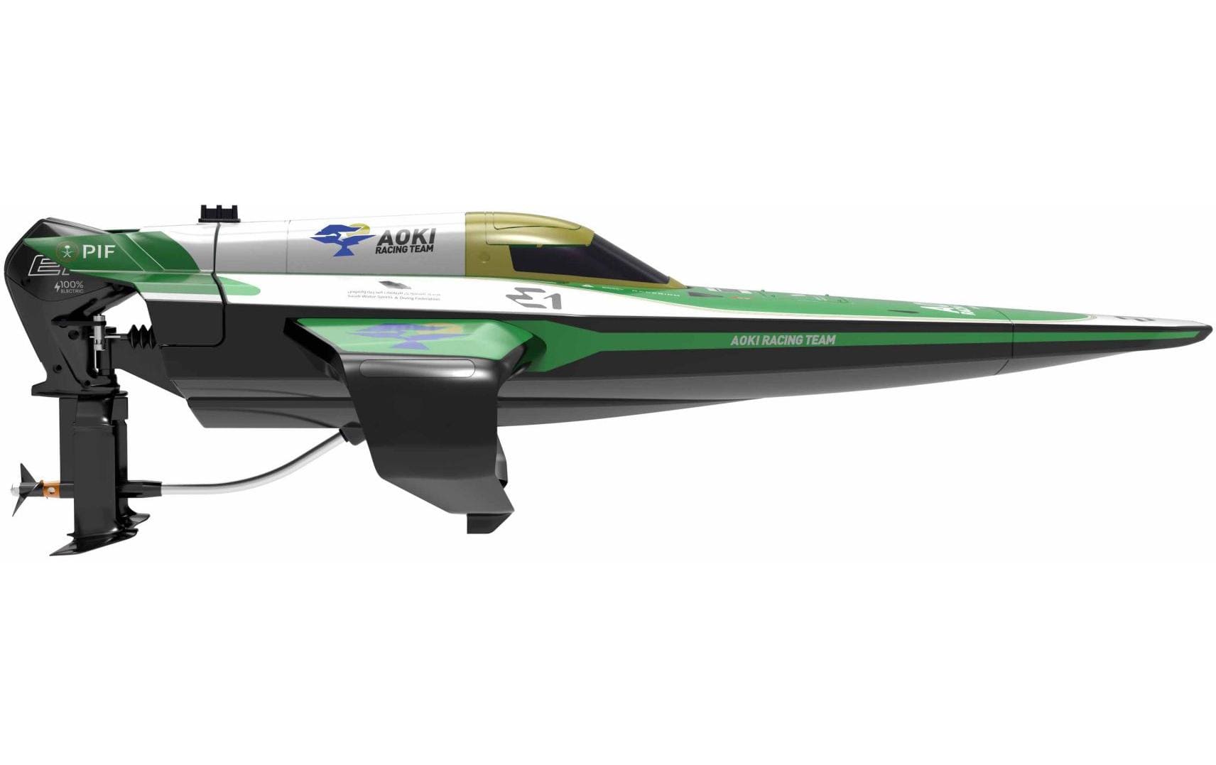 Joysway E1 Racebird 1:14 545mm RTR Hydrofoil Boat Team Aoki