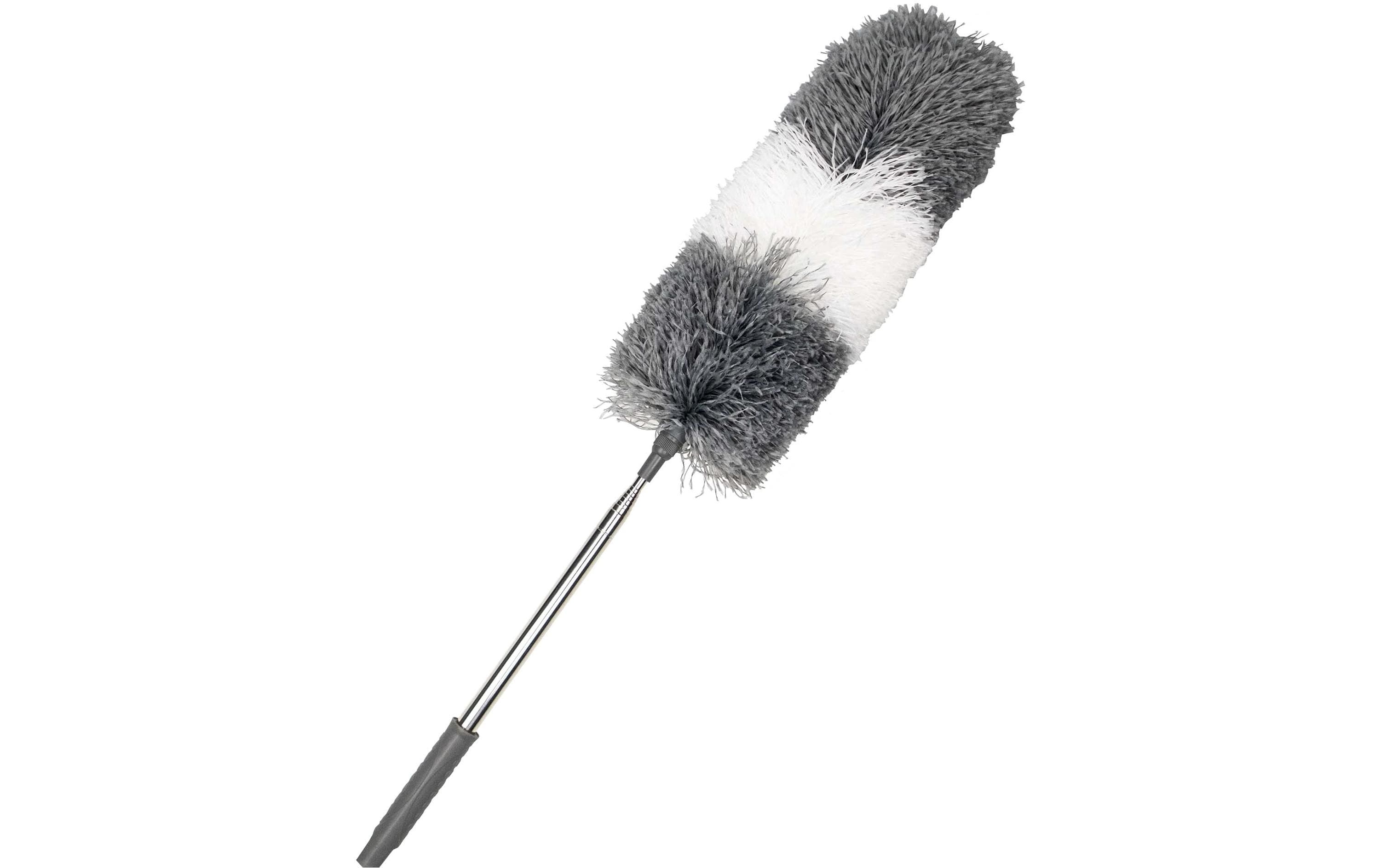 CREaCLEAN Mikrofaser Staubwedel grau/weiss, 245cm