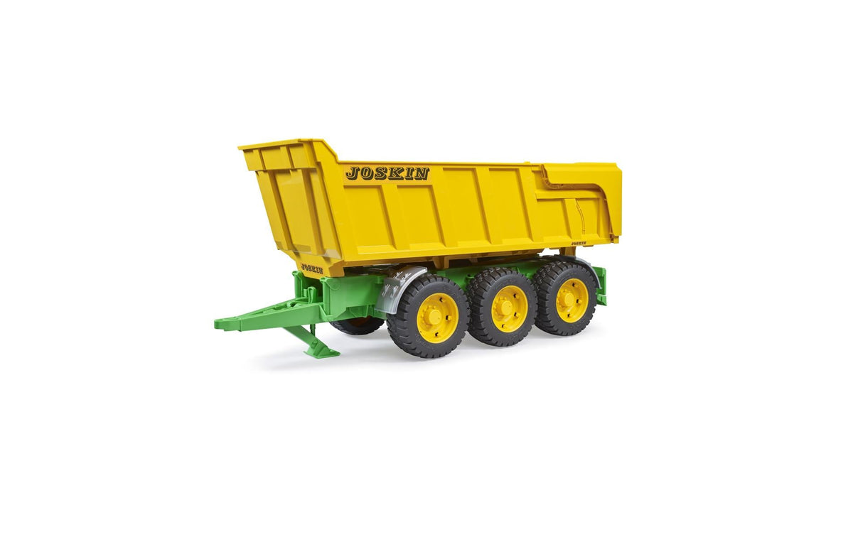 Bruder Spielwaren Joskin Wannenkippanhänger kippbare Mulde, klappbarer Stützfuß