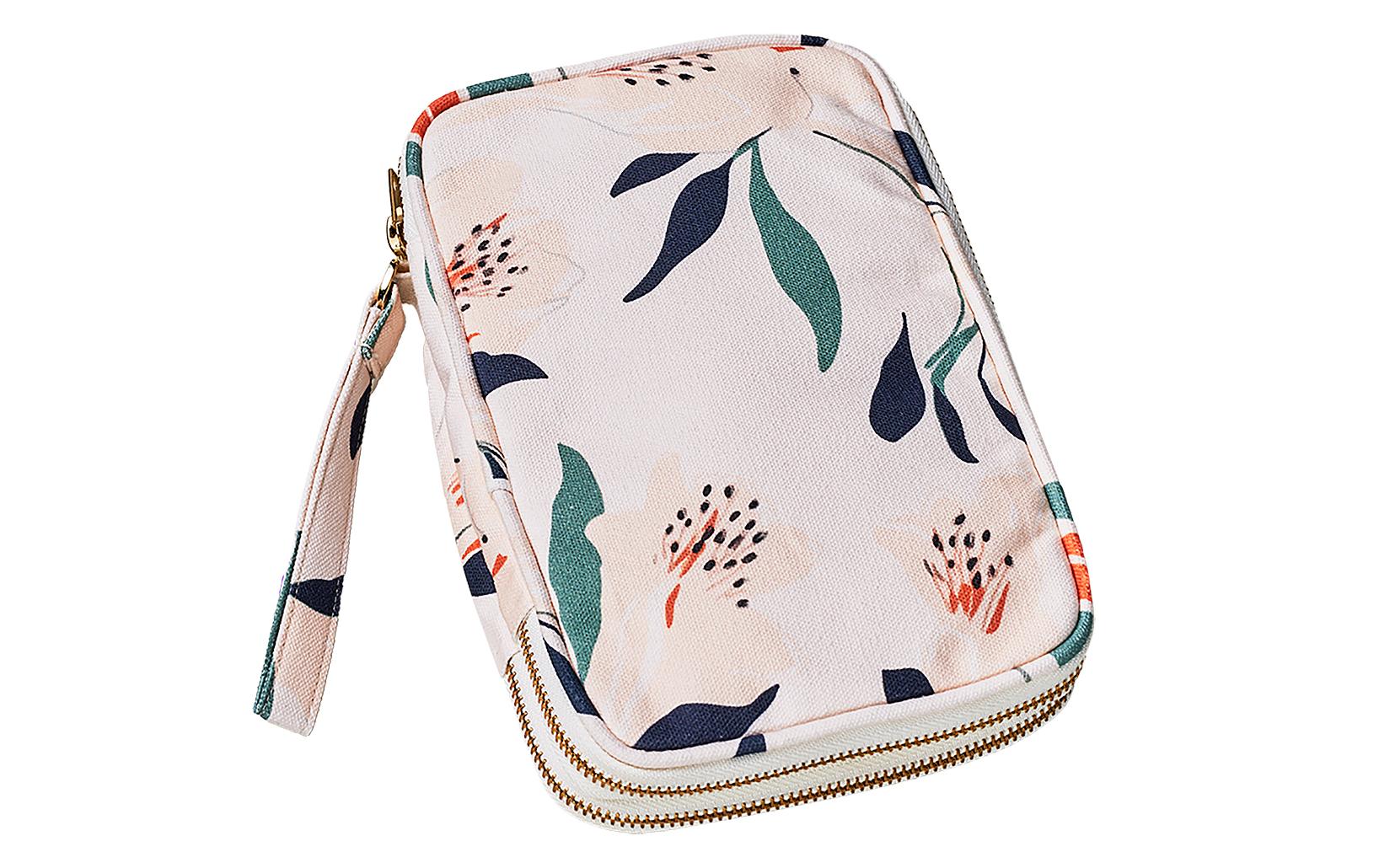 ChicMic Travel Organizer - Botanic poetry 20x12.5x6cm, 100% Bio Baumwolle