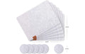 LuanaRose Tischset Filz 12er-Set hellgrau 44x32cm, Tischuntersetzer, Glasuntersetzer